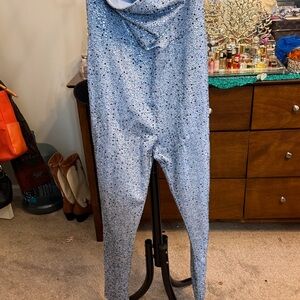 Fashion Nova Glittering Silver Jumpsuit